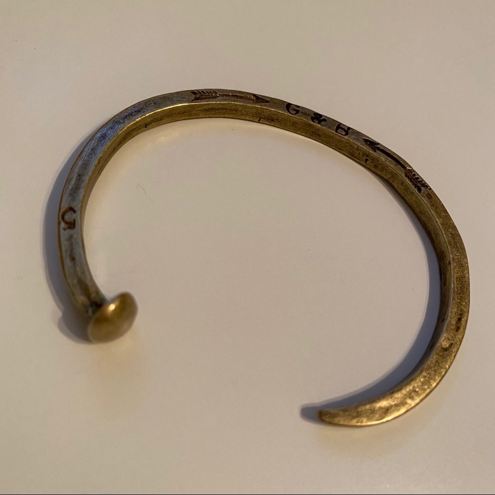 Giles & Brother OG Skinny Railroad Spike Cuff - Picture 4 of 6